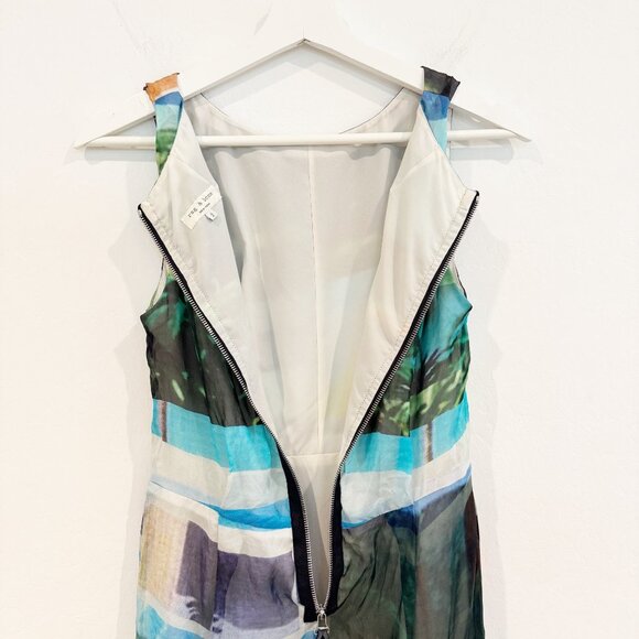 Rag & Bone 100% Silk Tribeca Abstract Mini Dress Party Luxury Contemporary 2 - Picture 10 of 10